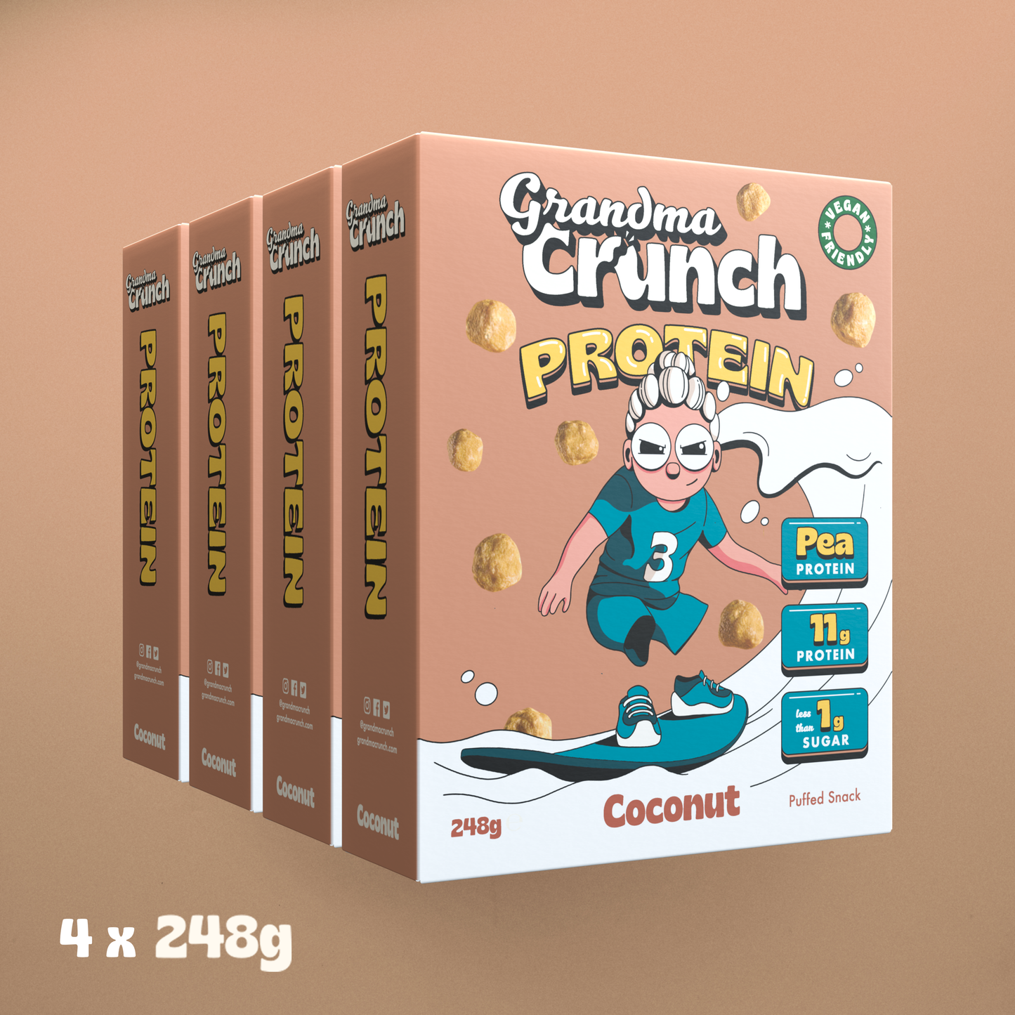 Coconut Protein 4 Pack (Short Best Before Date: April)